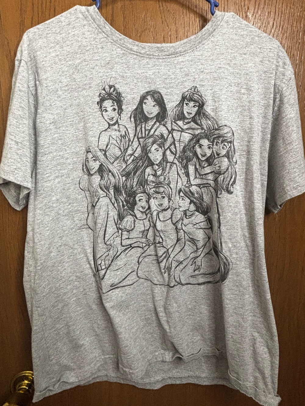 Disney Gray Princess Sketch Tee